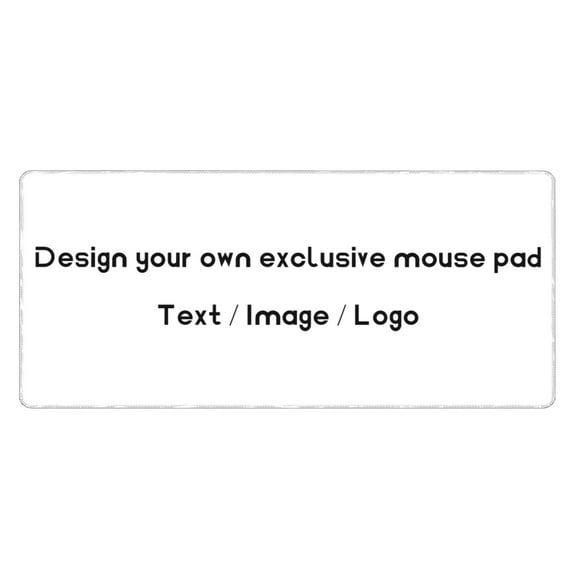 Custom Gaming Mouse Pad 31.5 x 11.8 in - Upload Photo/Logo/Text, 100% Polyester Top, Non-Slip Rubber Base, Stitched Edges