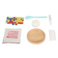 thumbnail image 4 of Kit de posavasos DIY, azulejos de vidrio coloridos, interesante posavasos educativo, Kit de fabricación artesanal para niños, adultos, principiantes, arco iris redondo, 4 of 5