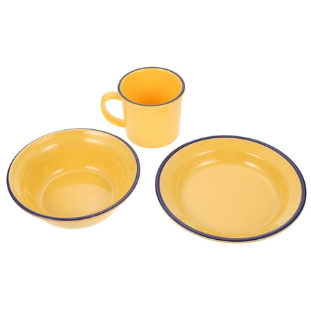

POPETPOP 1 Set of Creative Dinner Plate Bowl Cup Kit Home Eating Plate Storage Bowl