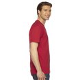 thumbnail image 3 of American Apparel T-Shirt Col en V en Jersey Fin, S, Rouge, 3 of 3