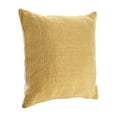 thumbnail image 3 of Laddha Home Designs Hand-Stitched Solid Cotton Throw Pillow Cover - 18" - Yellow, 3 of 6