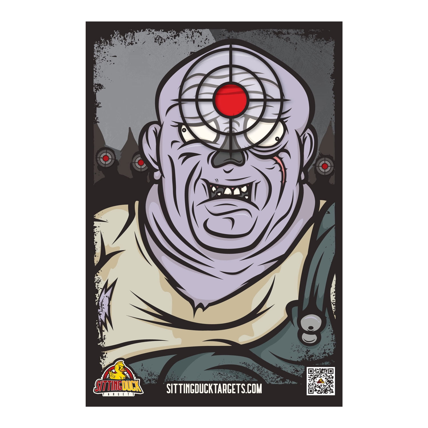 Zombie Target Variety Pack | 12x18 Inch Premium Zombie Targets | Sitting Duck Targets (25 Targets)
