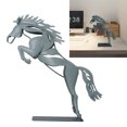 thumbnail image 4 of Estatua Decorativa De Caballo Corriendo, Estatua De Caballo De Metal Exquisita Para Decoración ANGGREK Decorative Running Horse Statue, 4 of 8