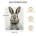 thumbnail image 2 of COMIO Canvas Wall Art Bunny Canvas Print Wall Decor Lovely Rabbit Posters for Baby Kids Room Framed Artwork for Bedroom Bathroom Kitchen Home Decor Nursery Wall Decor Bathroom Wall Decor, 2 of 5