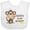 AA-White, variant on Inktastic Daddy's little Monkey Boys or Girls Baby Bib