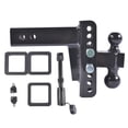 thumbnail image 2 of Mustrod Fits 2.5" Receiver Adjustable Trailer Tow Hitch 6" Drop/Rise 2" & 2-5/16" Ball 22000 LBS with Anti-Theft Pin, 2 of 13