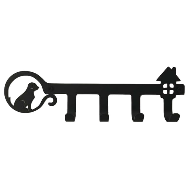 Maytalsory Multi-purpose Key Holder For All Settings Decorative Wall Mounted Iron Key Dog 25.5×7×3.5cm