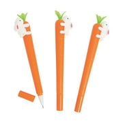 Carrot Pen With Bunny - Party Favors - 12 Pieces