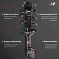 thumbnail image 3 of A-Premium Front Complete Suspension Strut & Coil Spring Assembly Compatible with Subaru Forester 2009 2010 2011 2012 2013 H4 2.5L 2-PC Set, 3 of 8