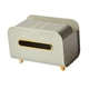 thumbnail image 5 of Organizador de caja de pañuelos Almacenamiento de cubiertas de pañuelos Caja de toallas de papel ligera Compartimentos de almacenamiento Estuche de pa Verde, 5 of 8