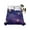 Purple, variant on Starry Sky Star Twim Size Flat Sheet, Wrinkleproof & Fadeproof Cooling Flat Bed Sheet Only, Yellow Purple Stars Breathable Soft Bedding Top Sheets 66 x 96 Inches