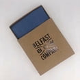 thumbnail image 3 of Traditional Irish Linen Blue Pocket Square For Men, Made By Belfast Bow Company, 3 of 3