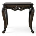 thumbnail image 2 of Furniture of America Armena Traditional Solid Wood End Table, Black, 2 of 10