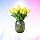 thumbnail image 2 of 30 unids Amarillo Tulipán Artificial Falso Faux Seda Flor de La Boda Inicio Ramo de Flores Decoración, 2 of 7