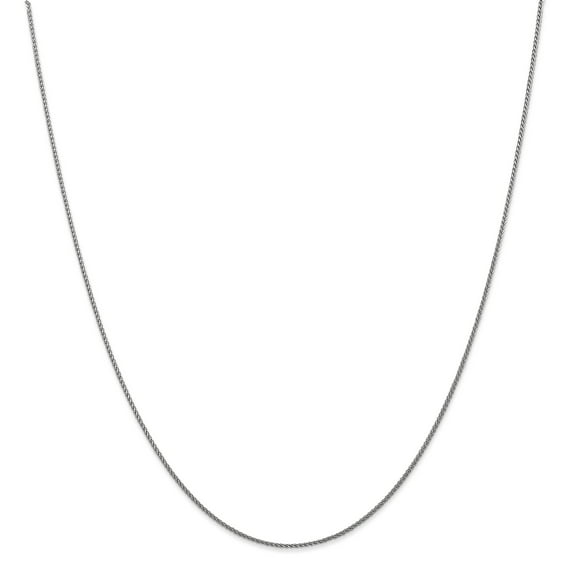 Beautiful 14k WG 1.0mm Spiga D/C Pendant Chain