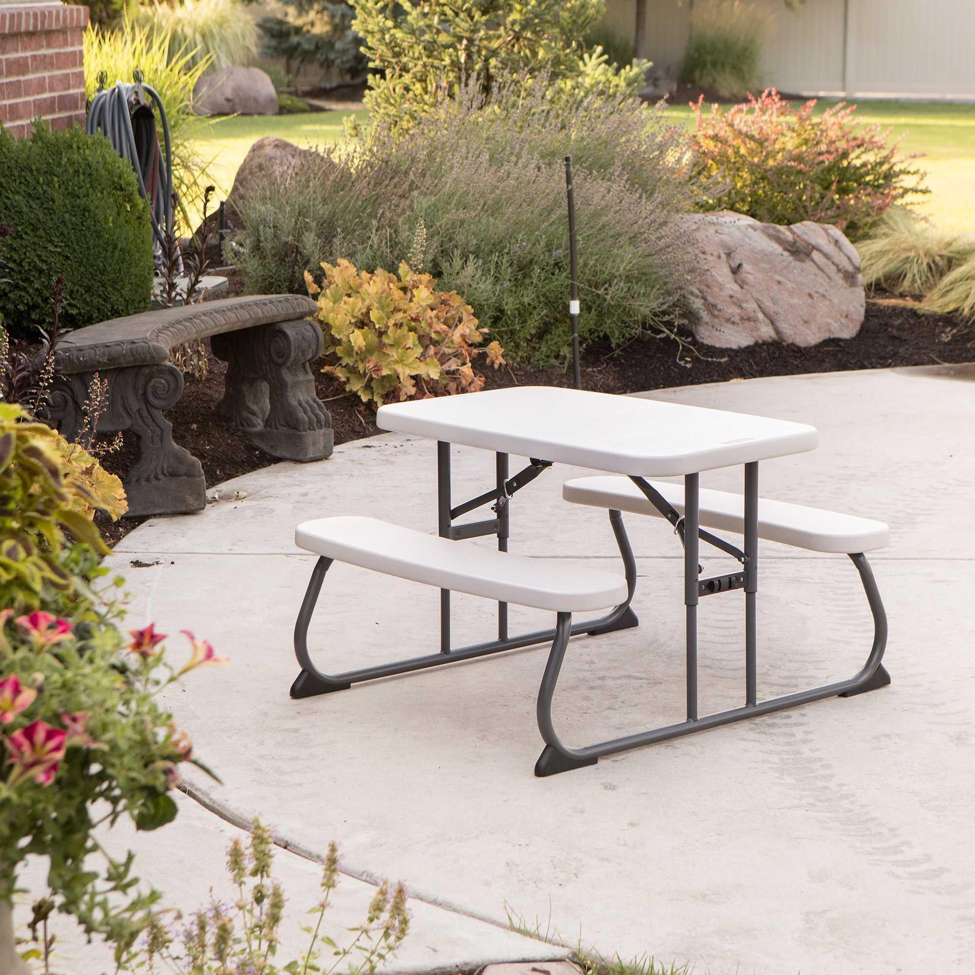 Lifetime Children's Polyethylene Picnic Table, All-Occasion, Almond (260256)