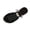 Black, variant on White Womens Comfortable Flat Open Toe Sandals Slip-On Casual Beach Plus Size Spring Summer