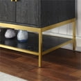 thumbnail image 4 of Wildy 60" Double Bathroom Vanity Set in Black Oak with Grain White Composite Stone Countertop with Mirror, 4 of 8