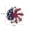 white, variant on Virelaxpo 39" Red White Blue Star and USA Flag Battery Operated String Lights Flexible Patriotic Decorations for Independence Day Memorial Day Indoor Outdoor Use