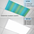 thumbnail image 4 of 3 Pack Blue Green Gradient Fluorescent Light Covers for Ceiling Lights Color Striped Ombre Modern Minimalist Art Magnetic Ceiling Light Covers Overhead Light Filters for Office Classroom Home, 4 of 9