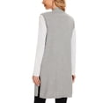 thumbnail image 3 of Cizayoi Women Lightweight Long Sleeveless Cardigans Vest with Pockets, 3 of 5