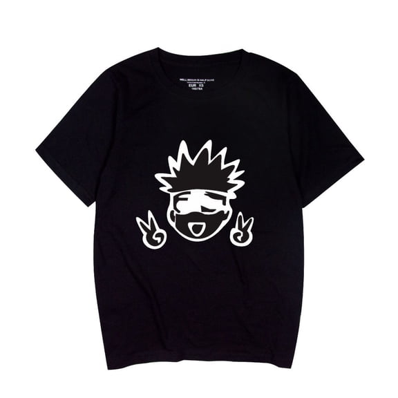 Duoxingbao  Japanese anime jujutsu kaisen summer pure cotton crew neck handsome men's short-sleeved trendy T-shirt