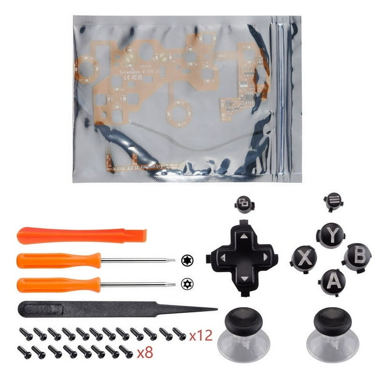 eXtremeRate Colorful Luminated D-pad Thumbsticks ABXY Buttons LED