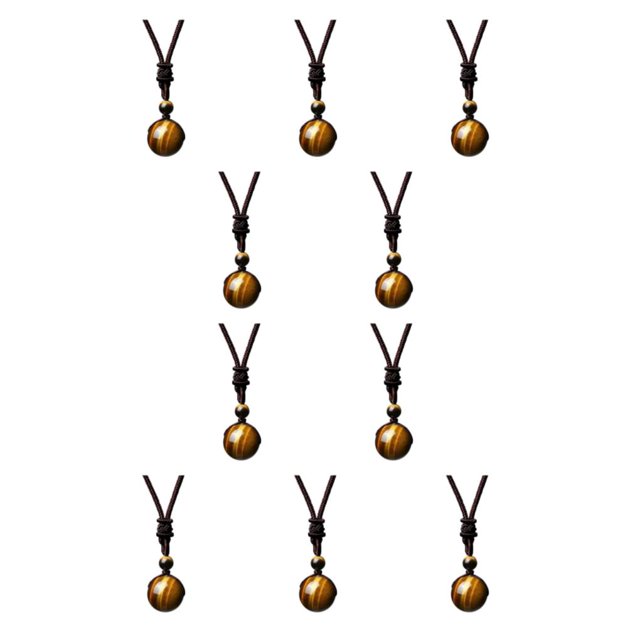 Sonducket Collar de piedra natural para hombre Colgante Diseño simple Joyas para el cuello Tipo 1 10Conjunto