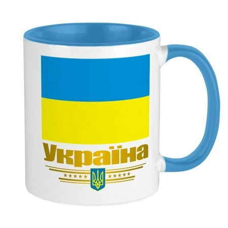 

CafePress - Ukraine National Flag Mug - Ceramic Coffee Tea Novelty Mug Cup 11 oz