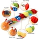 thumbnail image 2 of Gusano musical suave para bebés, colores brillantes, textura, arrugas y sonajeros, juguetes sensoriales de peluche para recién nacidos, niños pequeños, preescolares, niñas y niños de 0 a 6 meses., 2 of 5
