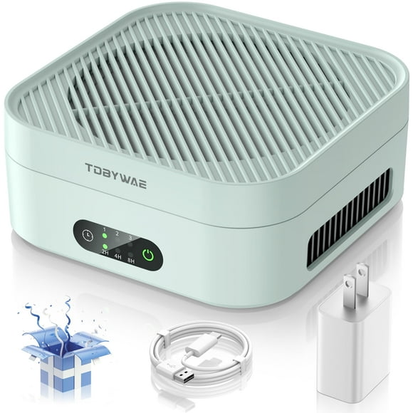 Purificador de aire TDBYWAE H13 True HEPA 600 m² con cable USB verde