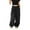 Black, variant on Tiijoy Toddler Girls Loose Fit Cargo Pants Fashion Straight-Leg High Rise Pants, Sizes 4-5