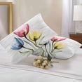 thumbnail image 3 of Blue Red Yellow Tulips Outdoor Pillow Covers Pack of 2 Country Flowers Wood Grain Waterproof Throw Pillow Covers Decorative Cushion Cases for Patio Garden Tent Balcony Couch 20x12 inch, 3 of 8