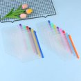 thumbnail image 3 of 9Pcs Binder Pockets A6 Size Multicolor Zipper Folders For 6-Ring Binder Notebook Loose Leaf Bags, Waterproof Pvc Pouch Document Filing Bags, 3 of 3