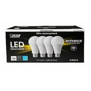 Feit Dimmable LED 3000K Bright White 4-PACK (100W Replacement) 17.5W
