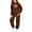 A-Brown172, variant on Big Girls Outfit Set 2-Piece Long Sleeve Bow Cherry Pattern Hoodie Pants Stylish Spring Casual Athletic Clothing Sets
