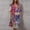 Blue Summer Dresses for Women 2023, variant on Dyegold Sundresses for Women Casual Beach - Womens Casual Dresses V Neck Short Sleeve Ruffle Floral Printed Boho Midi Sun Dress Loose Flowy Swing Birthday Dress