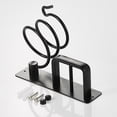 thumbnail image 5 of Bleiou Hair Dryer Holder Hairdryer Station Wall Mounted Spiral Shelf Bracket Stand Hanger Straightener Organizer Blow Storage with Holes Rack For Bathroom Aluminum Professional,Black, 5 of 6