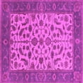thumbnail image 1 of Ahgly Company Indoor Square Oriental Pink Traditional Area Rugs, 5' Square, 1 of 4