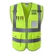 thumbnail image 2 of Chaleco de Seguridad Frontal con Cremallera de Visibilidad con Múltiples Bolsillos Y Tiras Reflectantes, Premium, 3 Tamaños 2 Colores Opcionales XL Macarena  Chaleco de seguridad para ropa de trabajo, 2 of 8