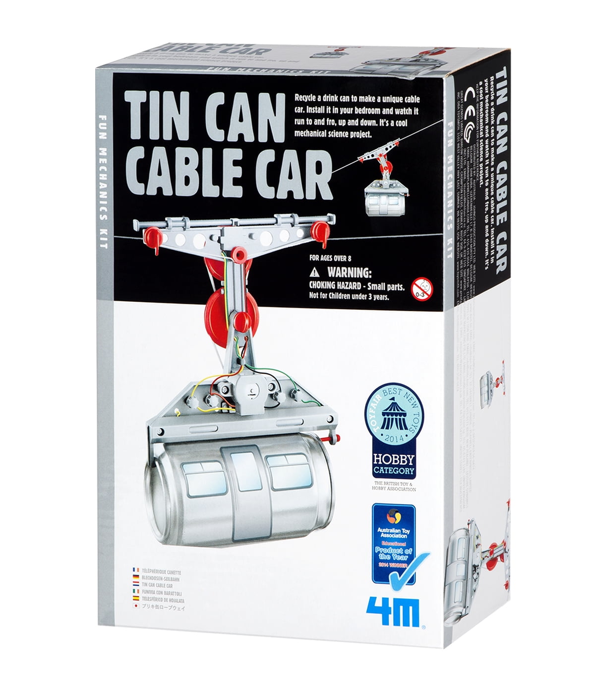 Fun Mechanics Kit 4M Tin Can Cable Car 