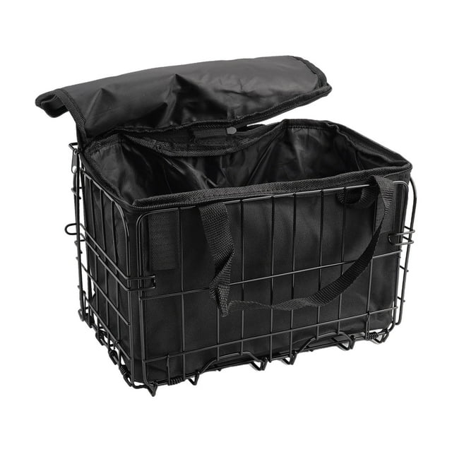 Bike Basket Front/Rear Folding Bicycle Basket With Removable Liner Bag Inner Bag And Basket Shenzhuyue