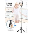 thumbnail image 5 of Stand and Mount, BoxWave [Universal Gimble SelfiePod] Selfie Stick Extendable Video Gimble Stabilizer for Smartphones and Tablets - Jet Black, 5 of 9