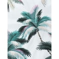 thumbnail image 4 of SLADYGLO Women Leaves Print Lapel Collar Button Up Long Sleeve Hawaiian Shirt, 4 of 6