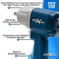thumbnail image 3 of FPX-AIR 3/8" Composite Impact Wrench: FPX-110, Automotive Power Tools for Mechanics, Garage Tools, 3 of 5