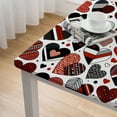 thumbnail image 4 of nygtbtfer Tablecloth , Black Red Washable Table Cover for Party Picnic Dinner Decor, 4 of 7