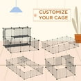 thumbnail image 4 of PawHut 31 Panels Small Animal Cage, Bunny Playpen with Doors, Ramp, 4 of 10
