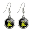 thumbnail image 1 of Rugrats Reptar Rawr! Novelty Dangling Drop Charm Earrings, 1 of 1