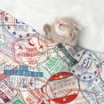 thumbnail image 2 of Sigee Passport Stamp for Pet Blanket for Dog Cat Puppy Blanket Cat Blankets for Small and Medium Pets-Medium, 2 of 8