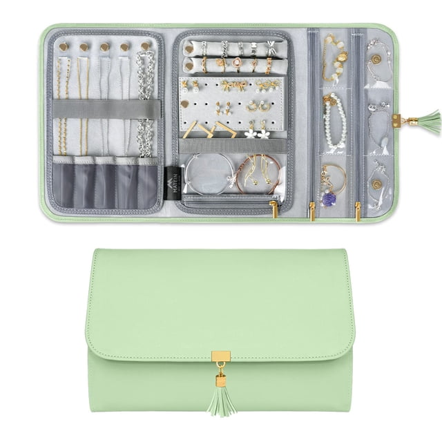 Funda organizadora de joyas MATEIN Travel de piel resistente al agua